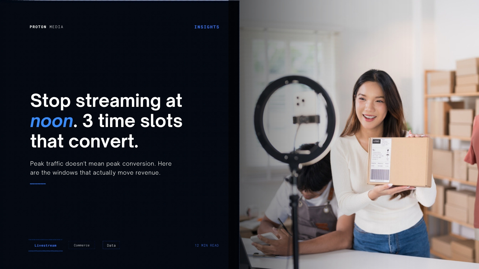 Stop Streaming at Noon. Here Are the 3 Time Slots That Actually Convert.