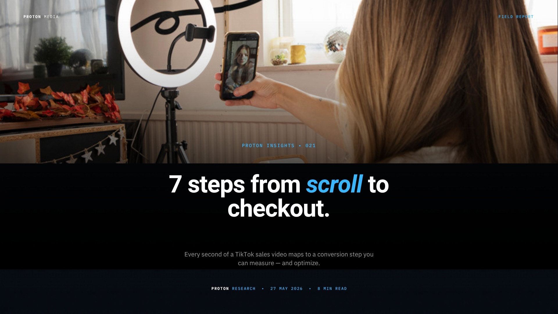 The TikTok Short Video Sales Funnel — 7 Steps from Scroll to Checkout